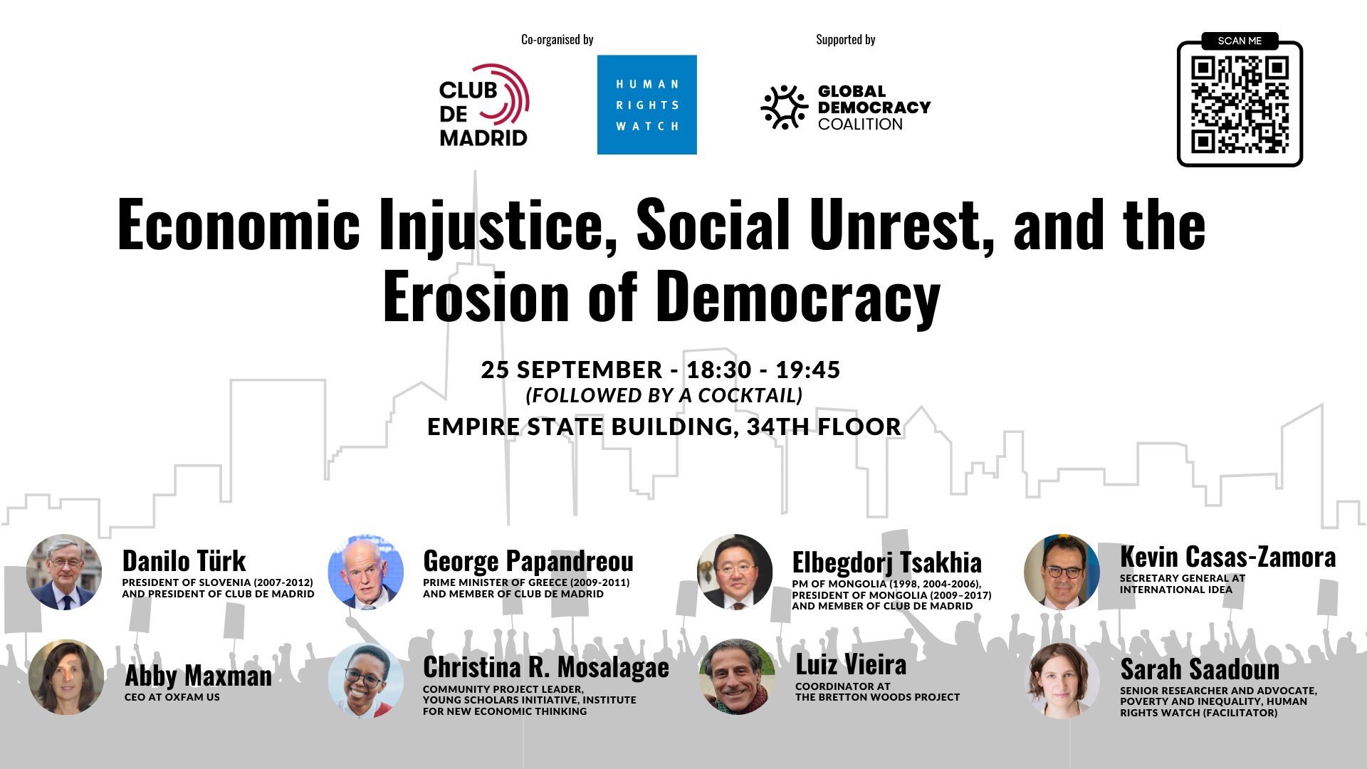 Panel: Economic Injustice, Social Unrest, and the Erosion of